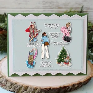 Sumflying Fashion Girls Dress Shopping Clear Stamps Fashion Girls Clear Stamps 1 05