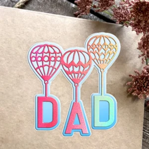 Sumflying Father's Day Celebration Metal Cutting Dies Fathers Day Theme Metal Cutting Dies 02