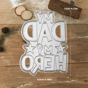Fathers Day Words Metal Cutting Dies 01