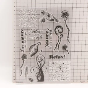 Ferns Stamp Set - lifestyle photo | clear stamp