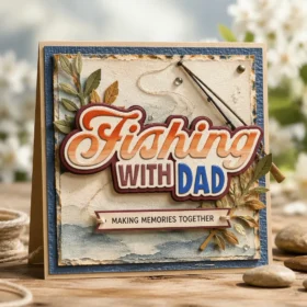 Sumflying Fishing with Dad Metal Cutting Dies