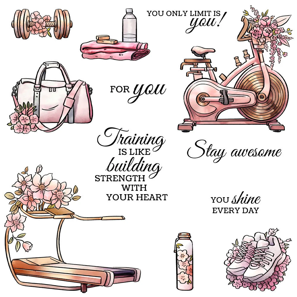 Fitness Equipment Clear Stamps 00 Fitness Equipment Clear Stamps 00