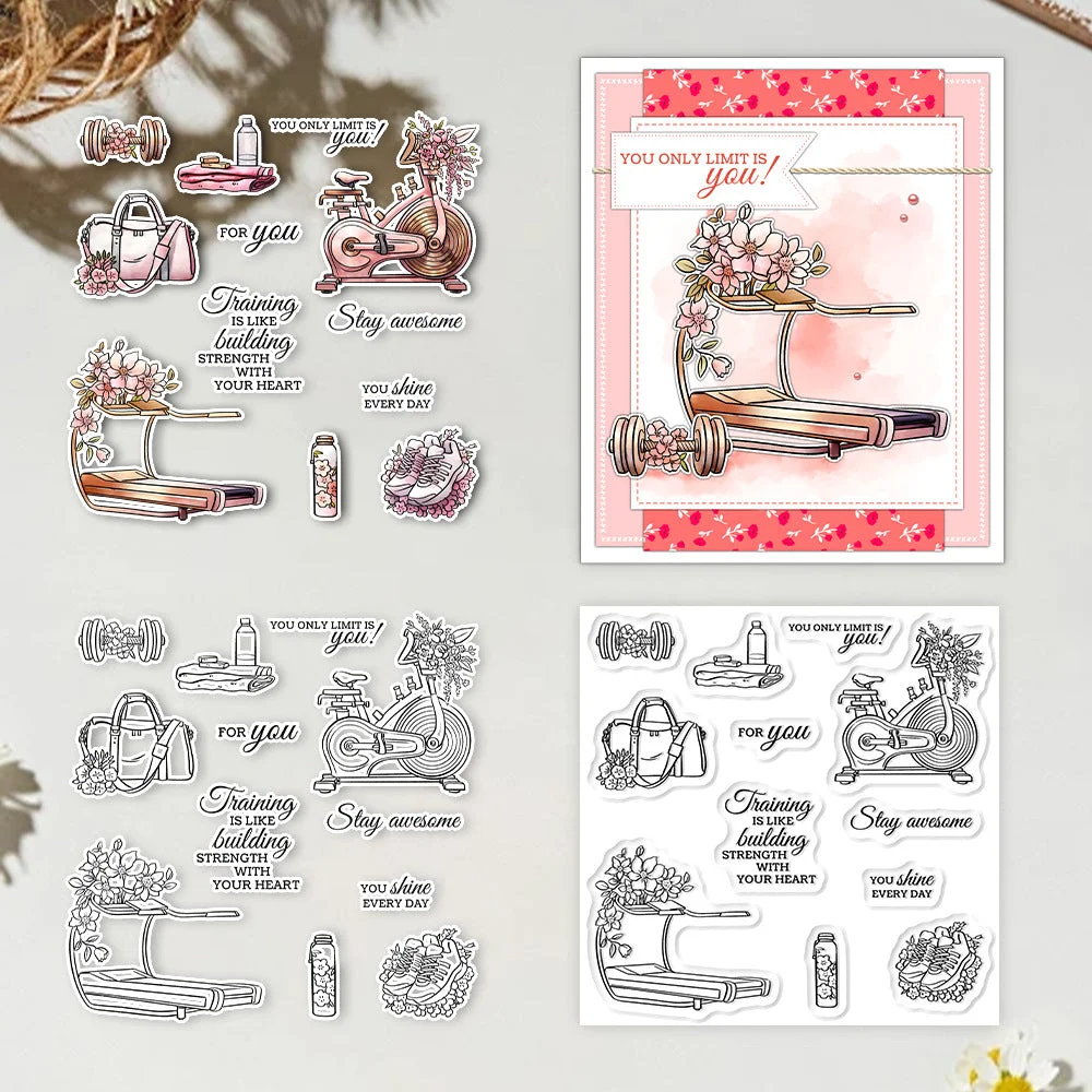 Fitness Equipment Clear Stamps 01 Fitness Equipment Clear Stamps 01
