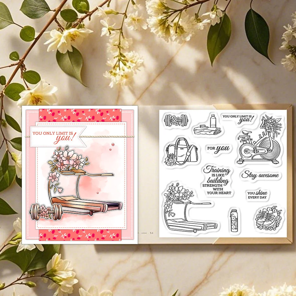 Fitness Equipment Clear Stamps 05 Fitness Equipment Clear Stamps 05
