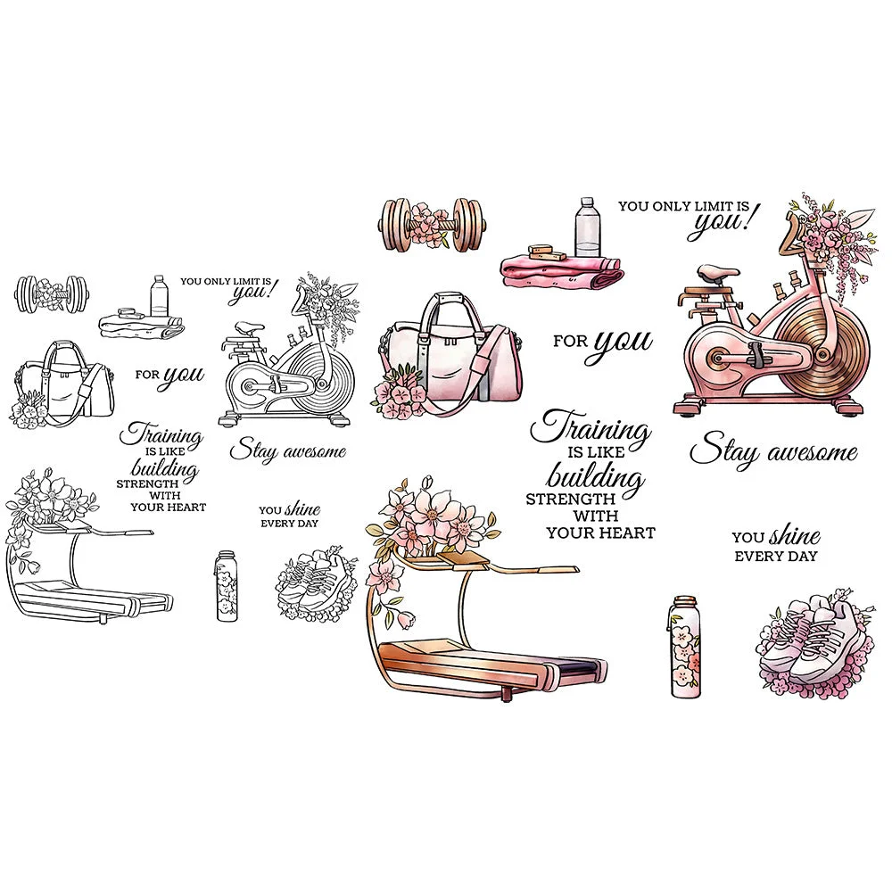 Fitness Equipment Clear Stamps 07 Fitness Equipment Clear Stamps 07