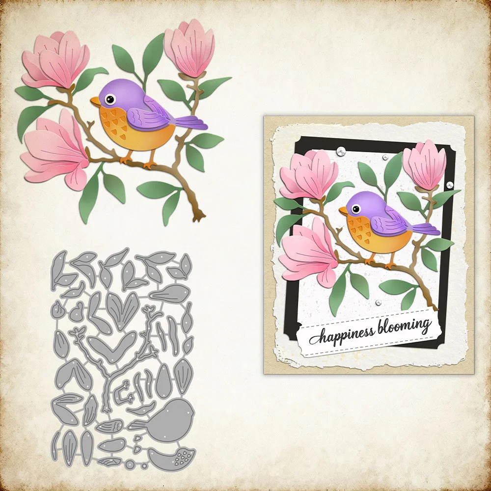 Flower And Bird Metal Cutting Dies 00 Flower And Bird Metal Cutting Dies 00