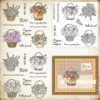 Flower Basket Clear Stamps 00