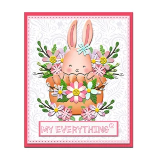 Sumflying Flower Basket Rabbit Metal Cutting Dies Flower Basket Rabbit Metal Cutting Dies 05