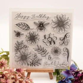 Flower Bee Clear Stamp Set