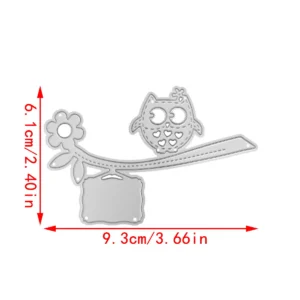 Sumflying Flower Branch with Owl Metal Cutting Dies - product photo 3 of 6