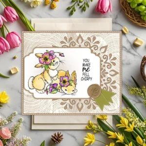 Flower Bunny Clear Stamps 03