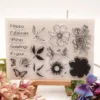 Flower Clear Stamp Set - main product photo | clear stamp