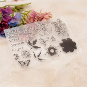 Flower Clear Stamp Set - lifestyle photo | clear stamp