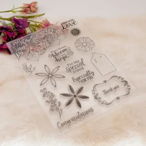 Flower Clear Stamp Set - lifestyle photo | clear stamp