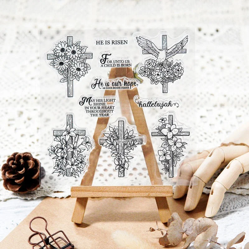 Flower Cross Clear Stamps 02 Flower Cross Clear Stamps 02