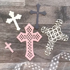 Sumflying Flower Cross metal cutting die - main product photo
