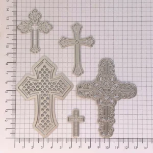 Sumflying Flower Cross metal cutting die - usage example
