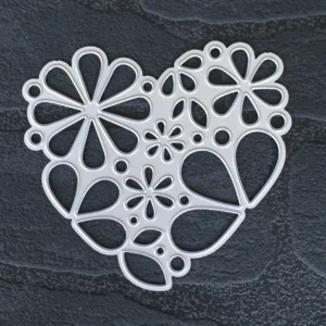 Sumflying Flower Floral Love Heart Metal Cutting Dies - product photo 2 of 2