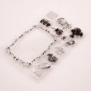 Flower Frame Stamp Set - lifestyle photo | clear stamp
