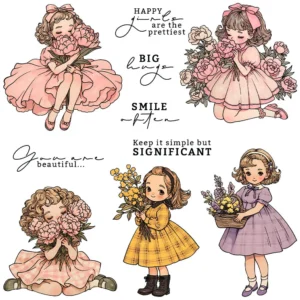 Flower Girls Clear Stamps 00