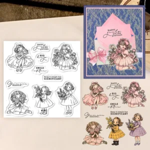 Flower Girls Clear Stamps 01