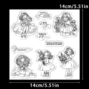 Flower Girls Clear Stamps 02