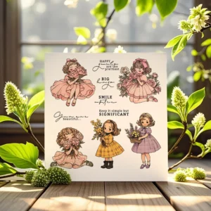 Flower Girls Clear Stamps 05