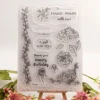 Flower Handmade Clear Stamp Set - main product photo | clear stamp