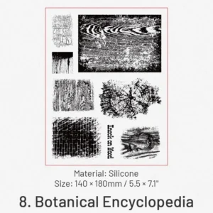 Flower Language Series Clear Retro Plant Clear Silicone Stamps - product overview | clear stamp