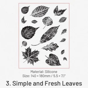 Flower Language Series Clear Retro Plant Clear Silicone Stamps - usage example | clear stamp