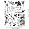 Flower Leaves Branch Butterfy Stamp Set - main product photo | clear stamp
