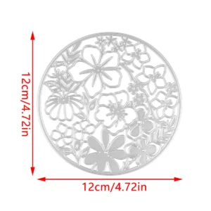 Sumflying Flower Leaves Circle Metal Cutting Dies - product photo 2 of 6