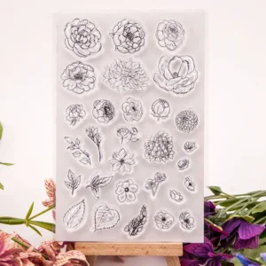Flower Petals Stamp Set - main product photo | clear stamp