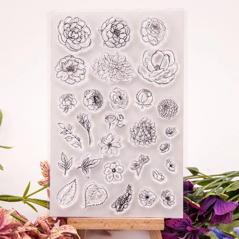 flower-petals-stamp-set-1 Flower Petals Stamp Set - main product photo | clear stamp