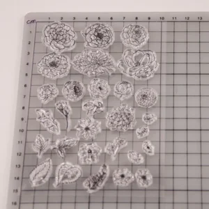 Flower Petals Stamp Set Flower Petals Stamp Set - detail view | clear stamp