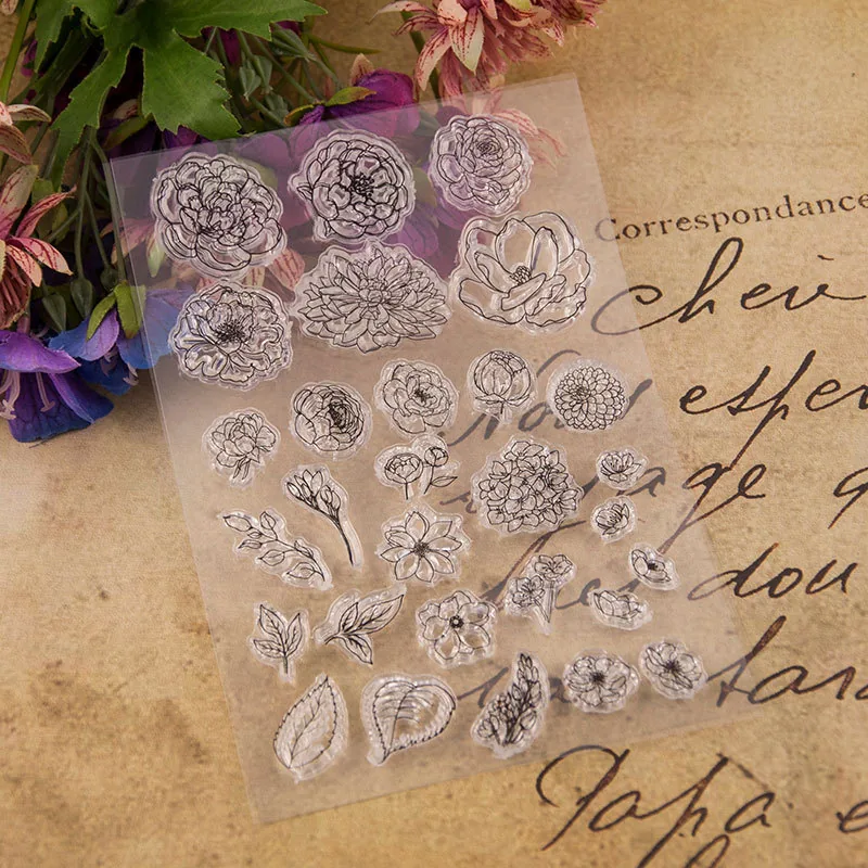 flower-petals-stamp-set-3 Flower Petals Stamp Set - size chart | clear stamp