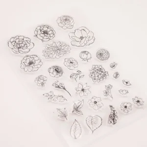 Flower Petals Stamp Set Flower Petals Stamp Set - lifestyle photo | clear stamp