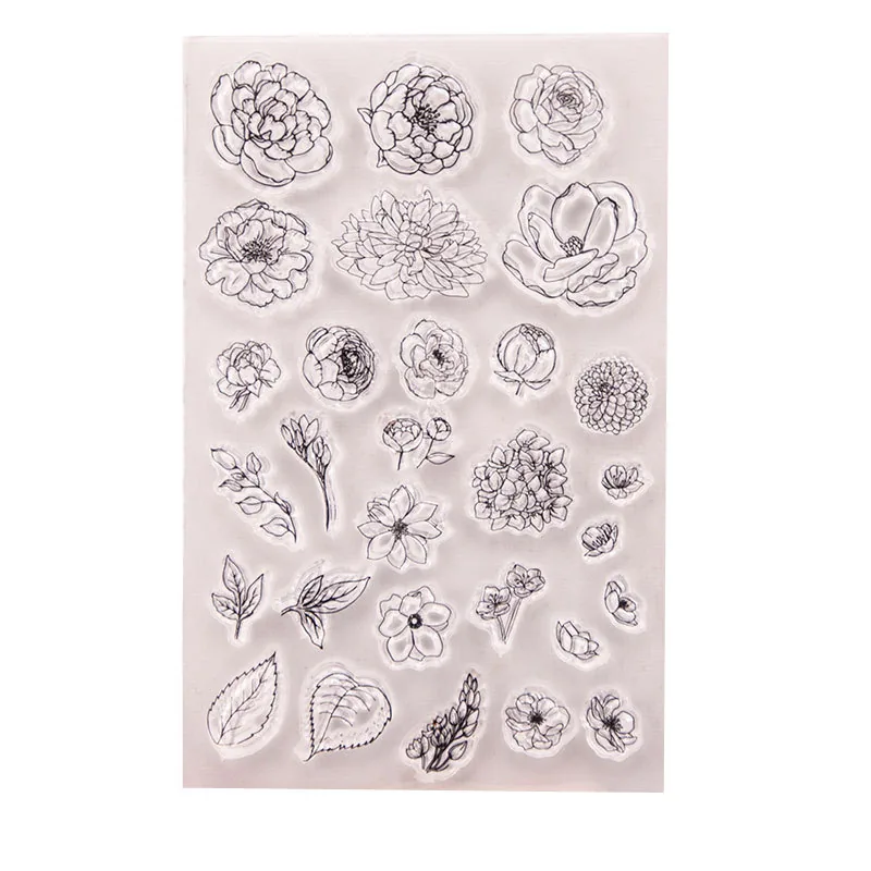 flower-petals-stamp-set-5 Flower Petals Stamp Set - packaging photo | clear stamp