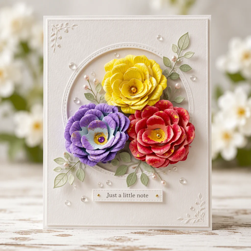 Sumflying Diy Flower Metal Cutting Dies Flower3d Frame 20261006 01