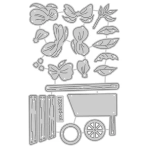 Flowers And A Stroller Metal Cutting Dies 05