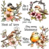 Flowers And Birds Clear Stamps 00