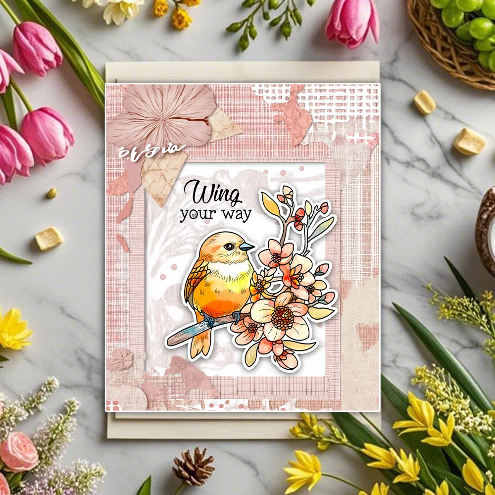 Flowers And Birds Clear Stamps 03 Flowers And Birds Clear Stamps 03