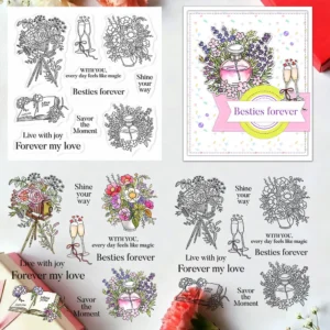 Flowers And Blessings Clear Stamps 00