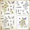 Flowers And Butterflies Clear Stamps 00