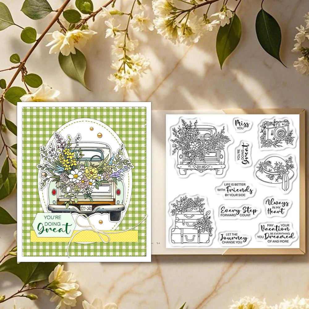 Flowers And Travel Clear Stamps 03 Flowers And Travel Clear Stamps 03