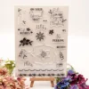 Flowers Letter Clear Stamp Set - main product photo | clear stamp