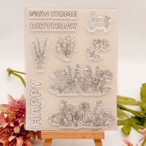 Flowers New Family Clear Stamp Set - main product photo | clear stamp
