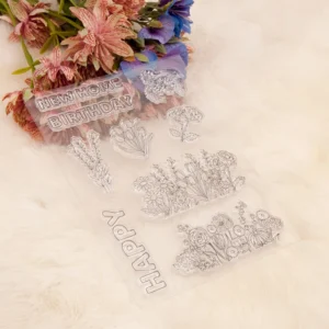 Flowers New Family Clear Stamp Set - lifestyle photo | clear stamp