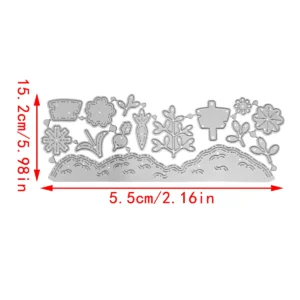 Sumflying Flowers Pathway Metal Cutting Dies - product photo 3 of 5