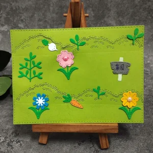 Sumflying Flowers Pathway Metal Cutting Dies - product photo 5 of 5